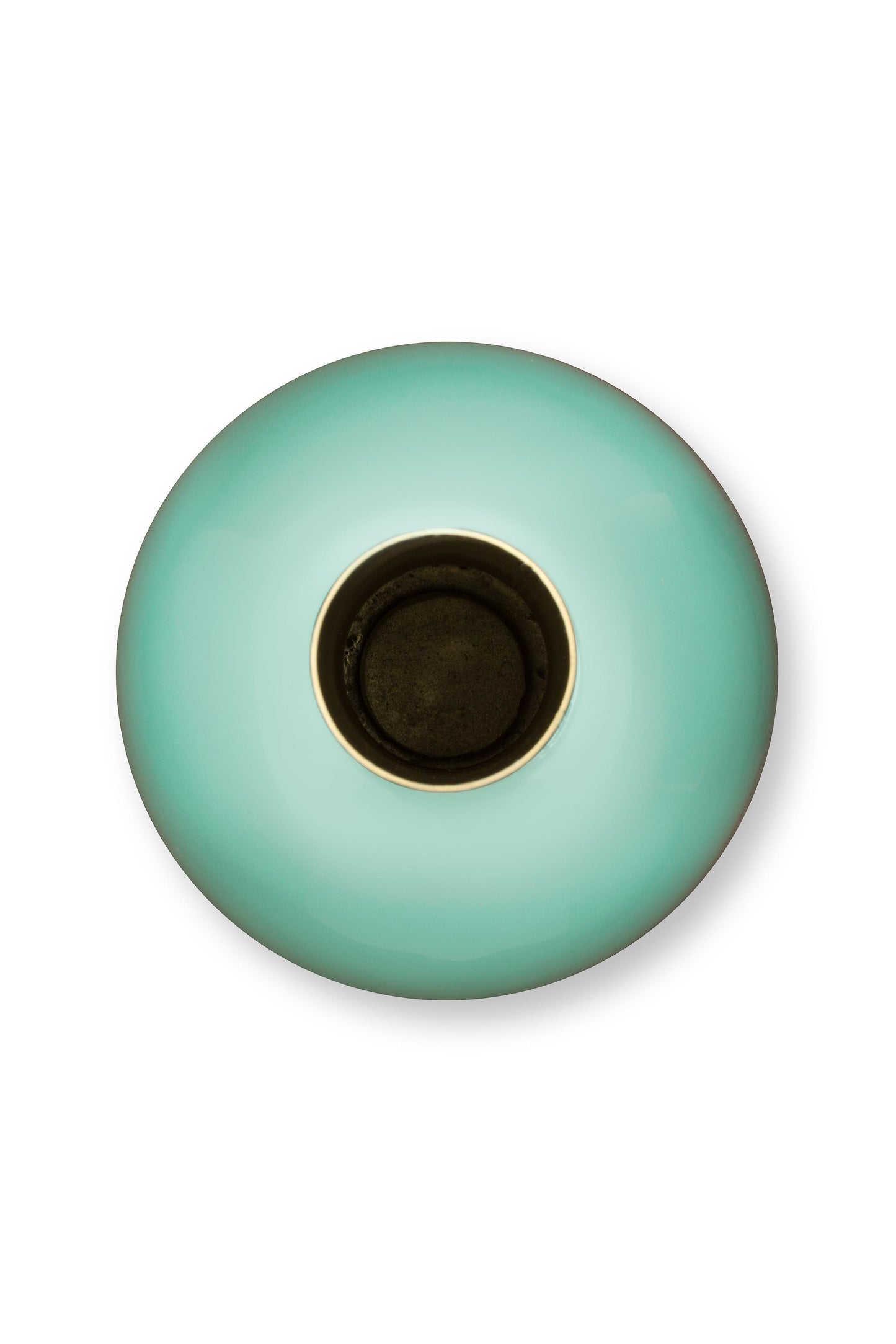 Vase Metal Small Bright Blue 15x26cm