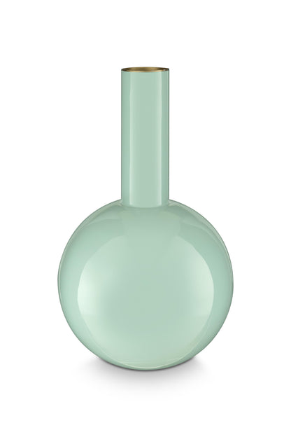 Vase Metal Medium Blue 19x33cm