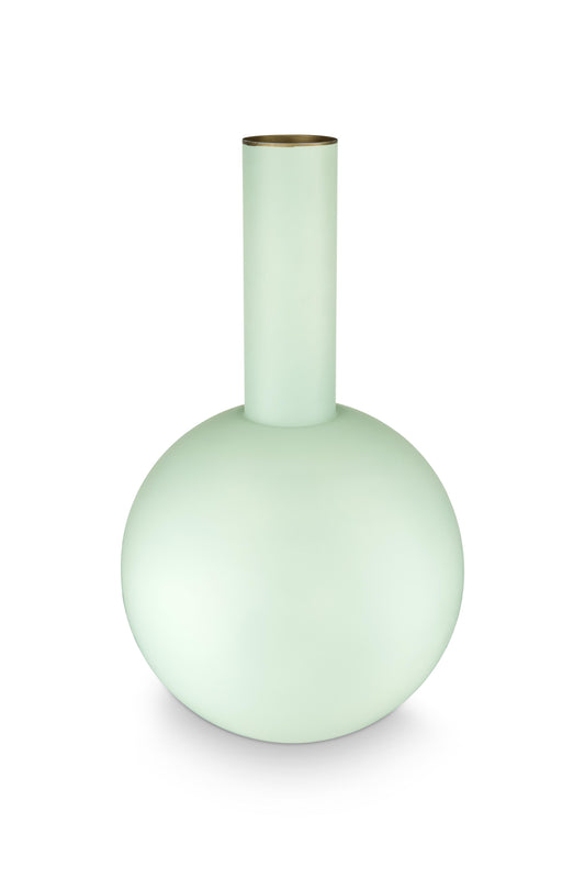 Vase Metal Large Matte Light Blue 24.5x42cm