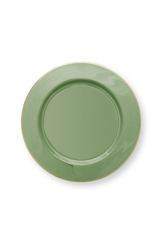 Plate Metal Mid Green 32cm