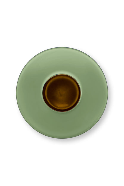 Vase Metal Mid Green 32cm