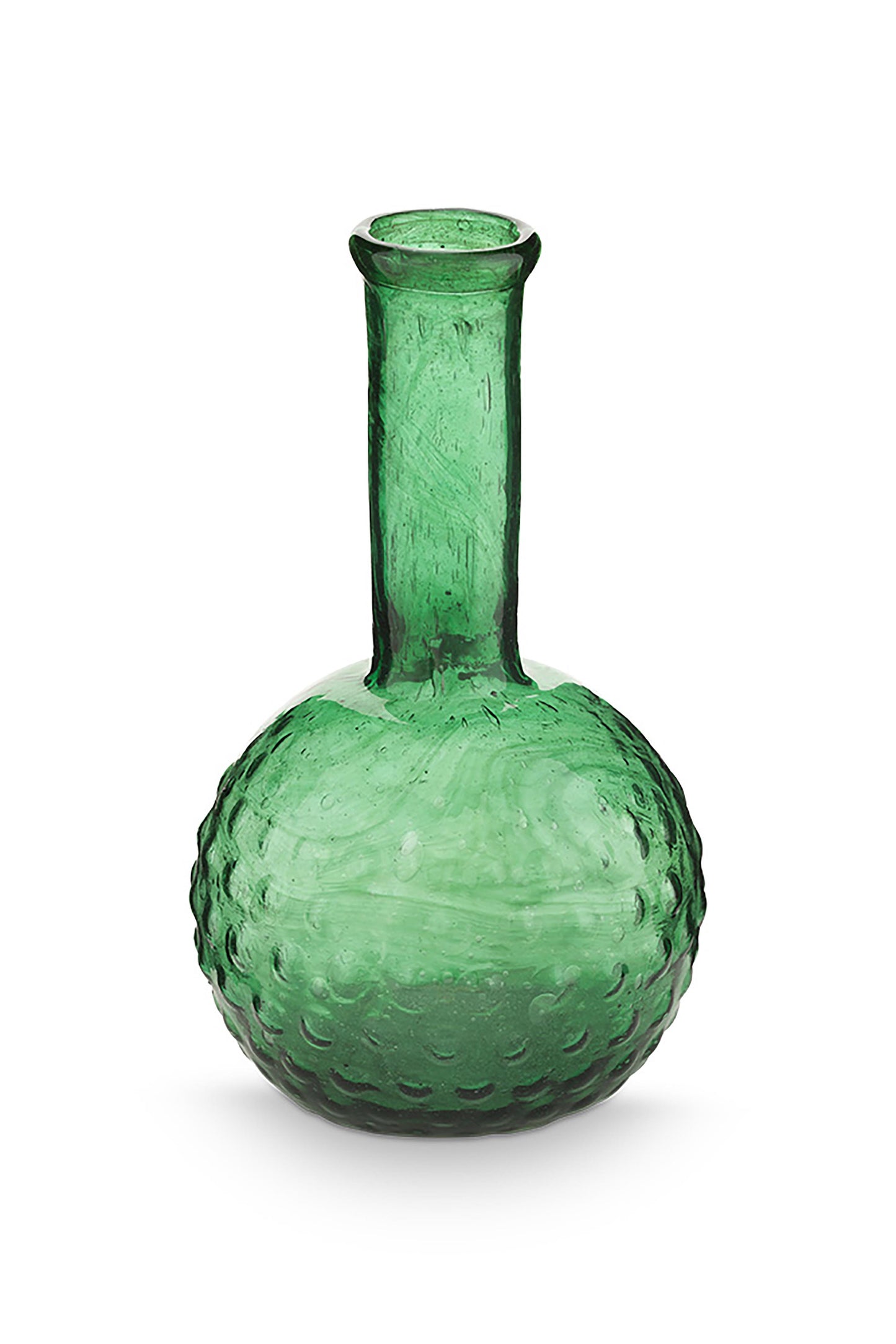 Set/3 Small Vases Glass Soft Green