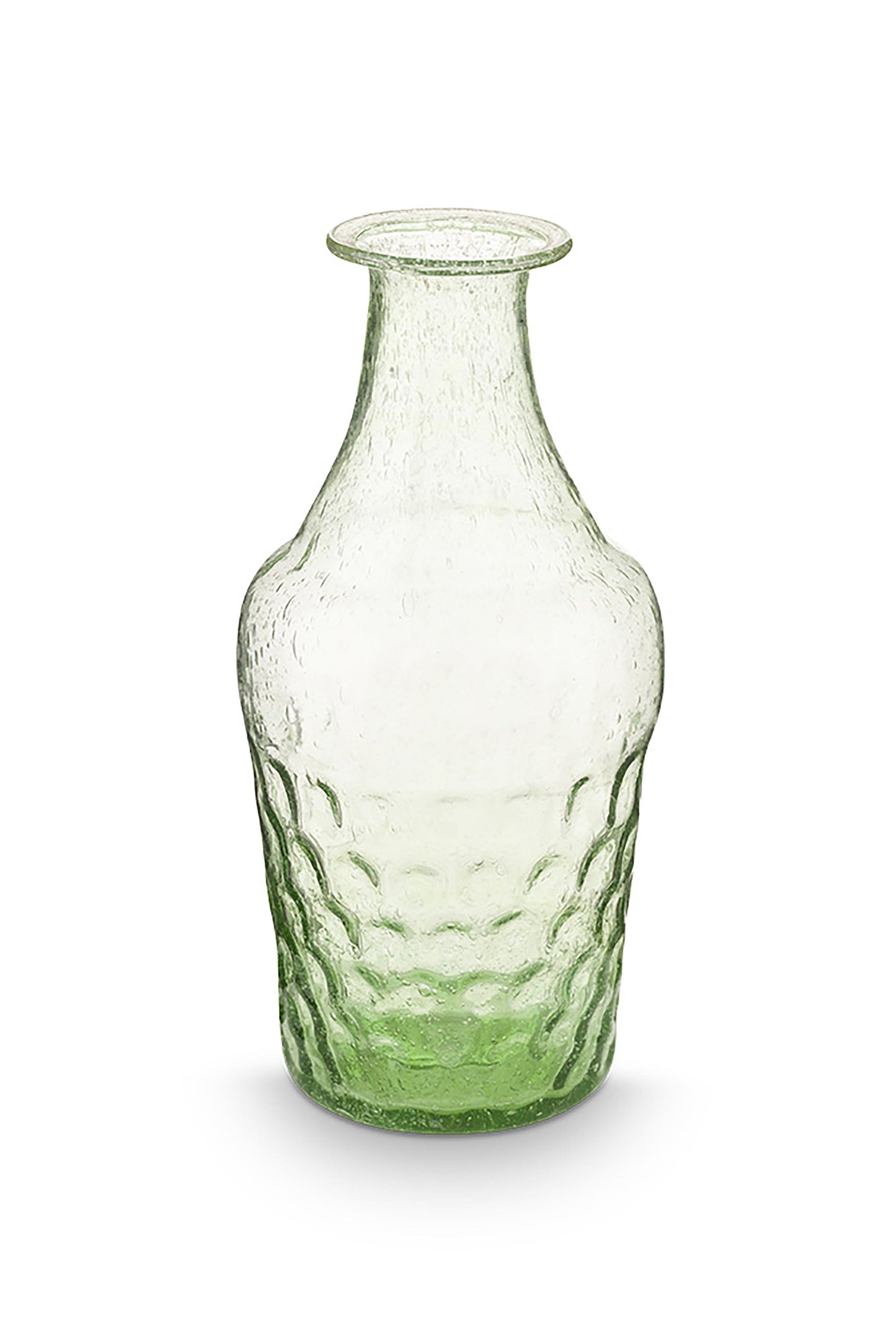 Set/3 Small Vases Glass Soft Green