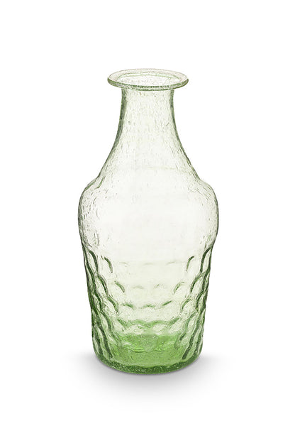 Set/3 Small Vases Glass Soft Green