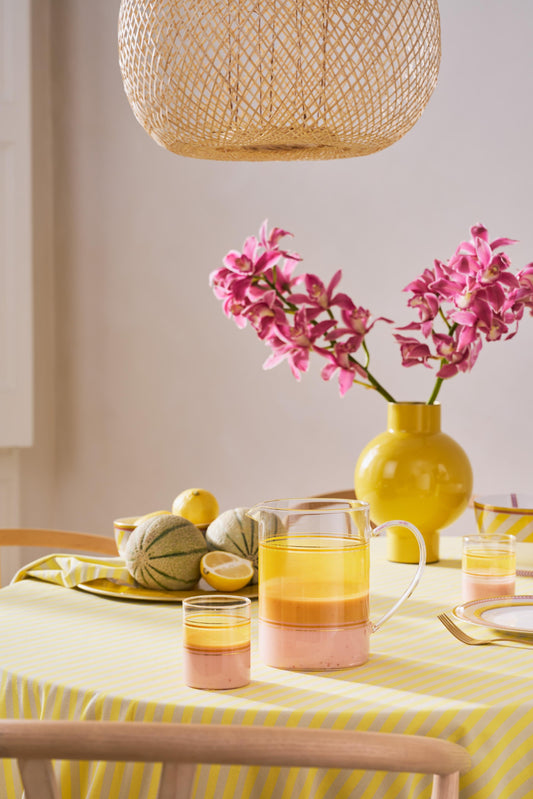 Water Glass Pip Chique Yellow 250ml