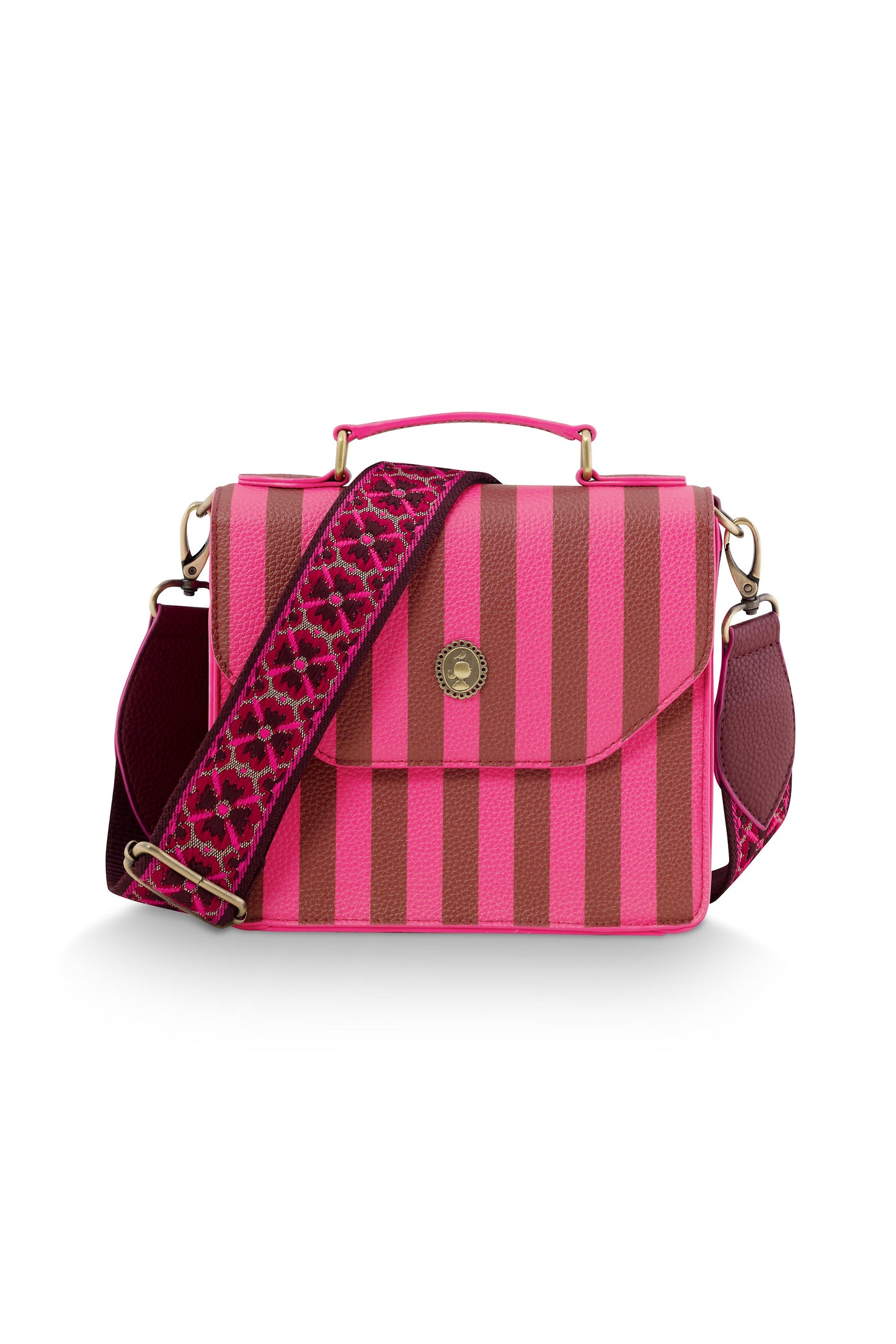 Frances Cross Body Bag Small Stripe 19x7x17.5cm