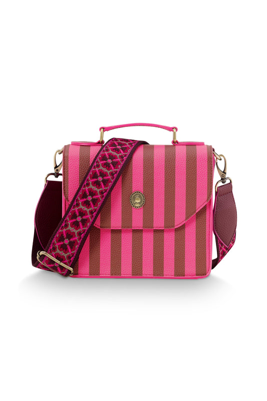 Frances Cross Body Bag Small Stripe 19x7x17.5cm