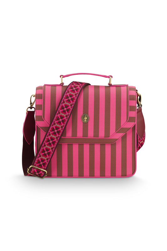 Frances Cross Body Bag Medium Stripe 25x9x21.5cm