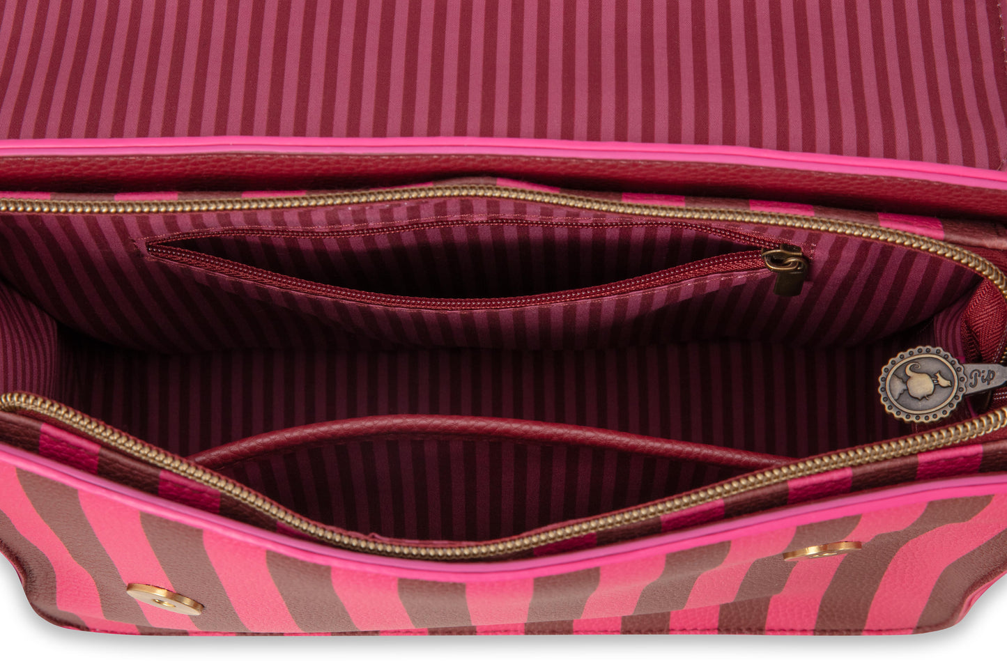 Frances Cross Body Bag Medium Stripe 25x9x21.5cm