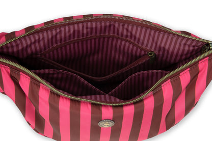 Freya Half Moon Cross Body Bag Stripe 34x10x16cm