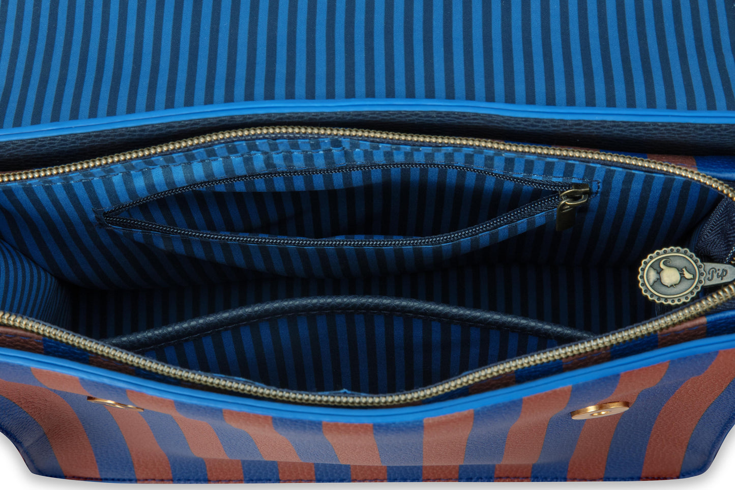 Frances Cross Body Bag Medium Stripe 25x9x21.5cm
