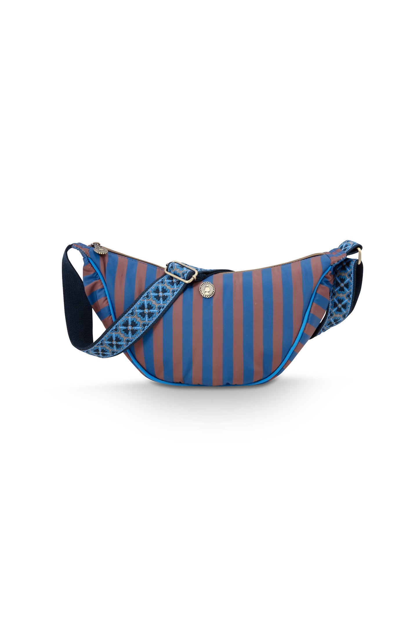 Freya Half Moon Cross Body Bag Stripe 34x10x16cm
