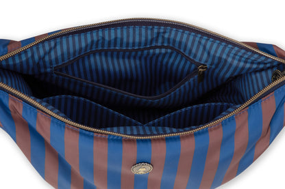 Freya Half Moon Cross Body Bag Stripe 34x10x16cm