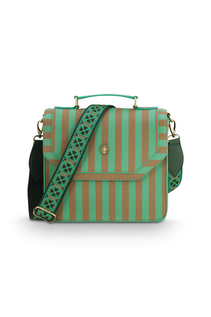 Frances Cross Body Bag Medium Stripe 25x9x21.5cm
