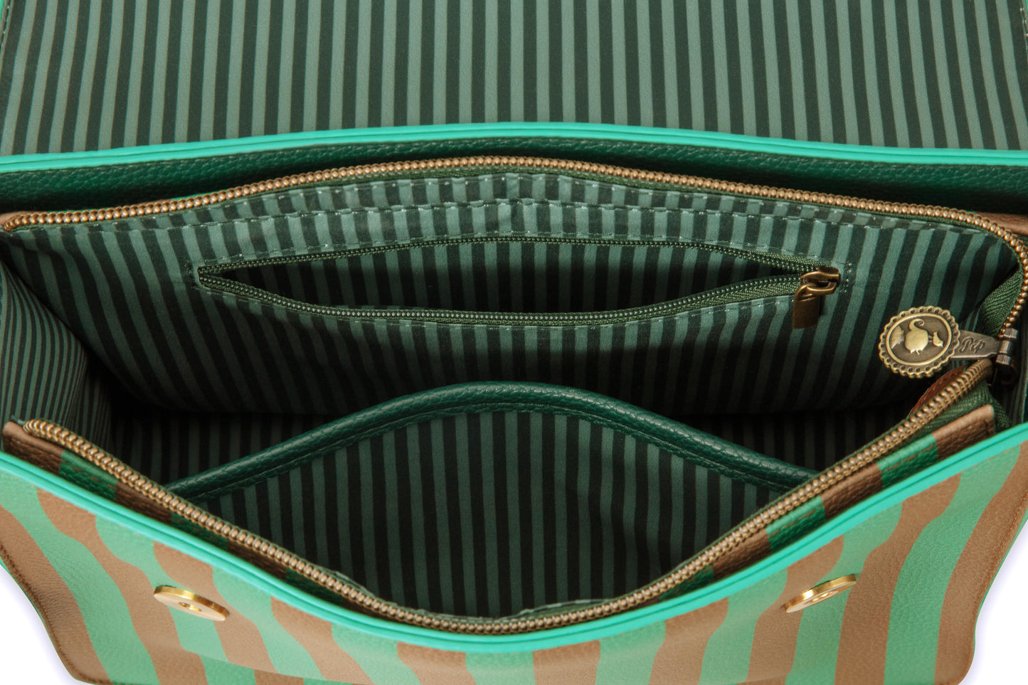 Frances Cross Body Bag Medium Stripe 25x9x21.5cm