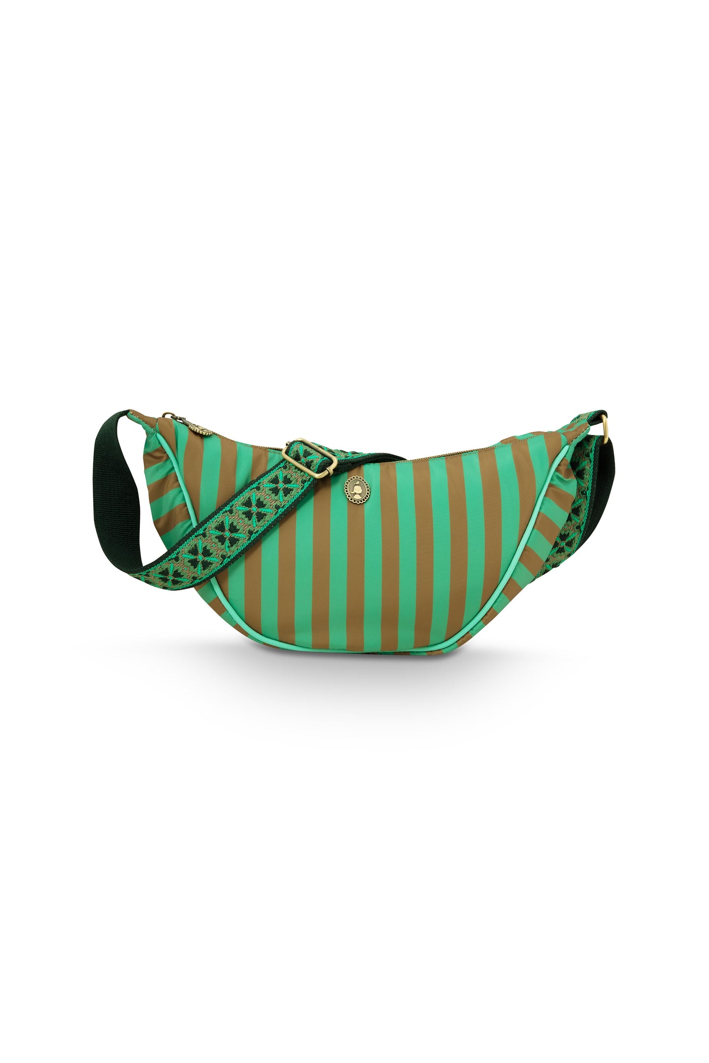 Freya Half Moon Cross Body Bag Stripe 34x10x16cm