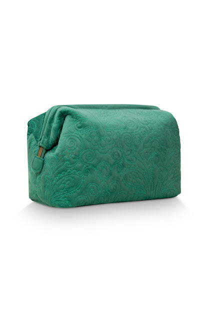 Cosmetic Purse Extra Large Velvet Quilted 30x13.8x20.7cm