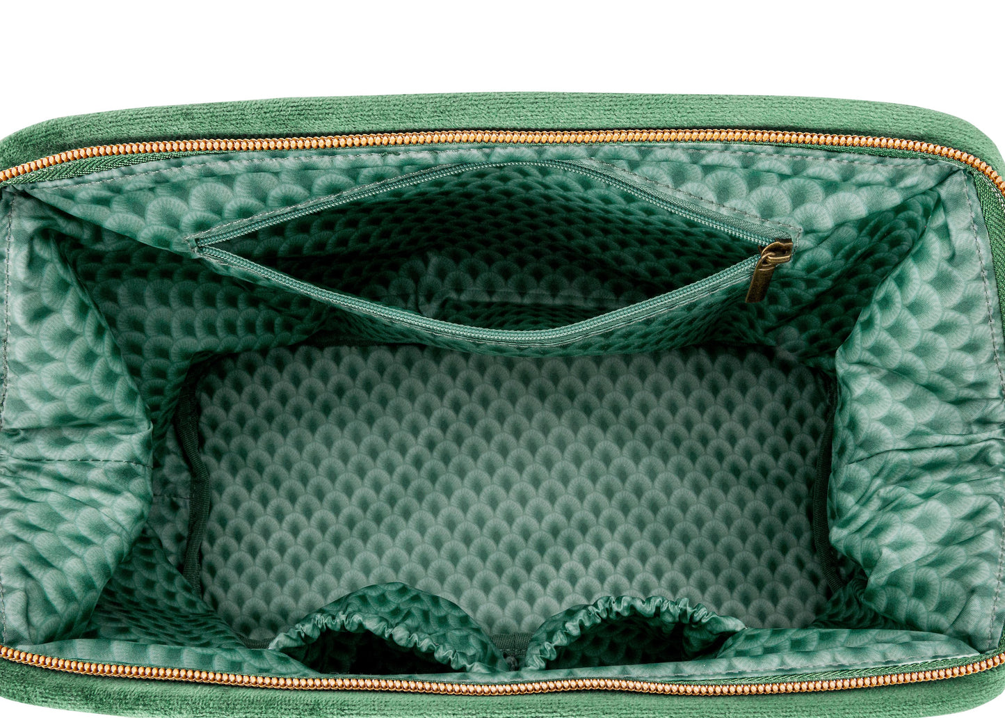 Cosmetic Purse Extra Large Velvet Quilted 30x13.8x20.7cm