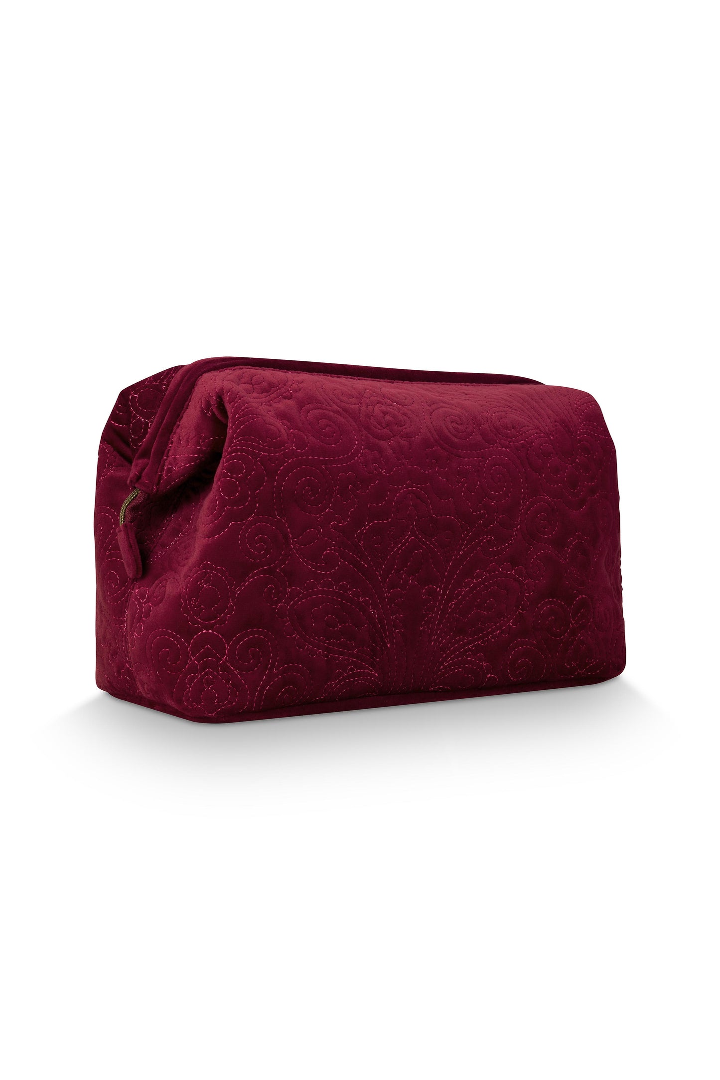 Cosmetic Purse Extra Large Velvet Quilted 30x13.8x20.7cm