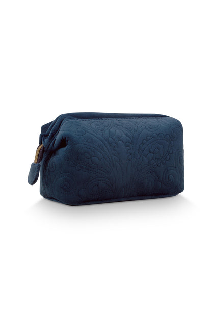 Cosmetic Purse Small Velvet Quilted 19x8.5x12cm