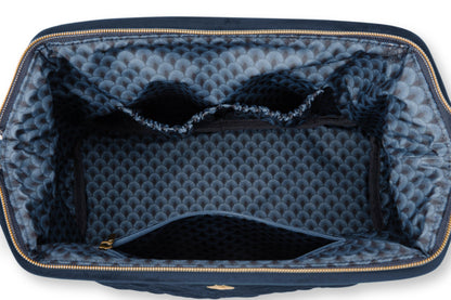 Cosmetic Purse Extra Large Velvet Quilted 30x13.8x20.7cm