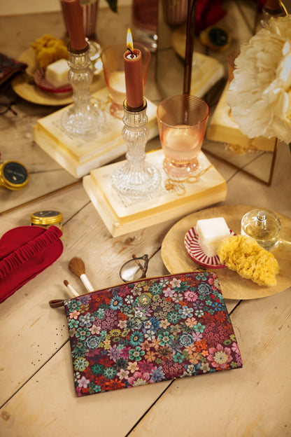 Charly Cosmetic Flat Pouch Medium Tutti i Fiori 24x1x15.5cm