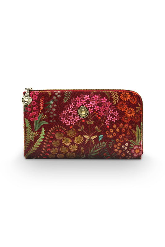 Cloe Cosmetic Zipper Pouch Querida Velvet 21x3.5x12.5cm
