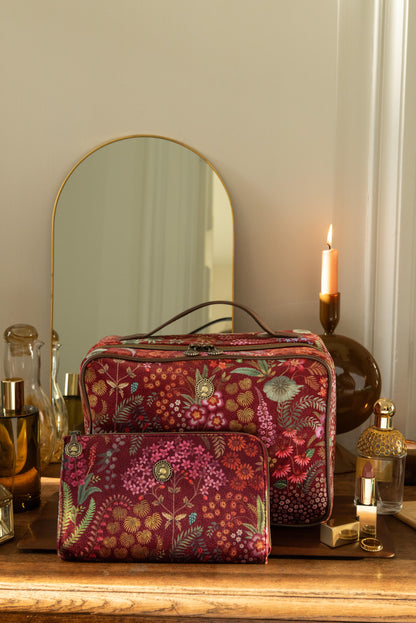 Cloe Cosmetic Zipper Pouch Querida Velvet 21x3.5x12.5cm