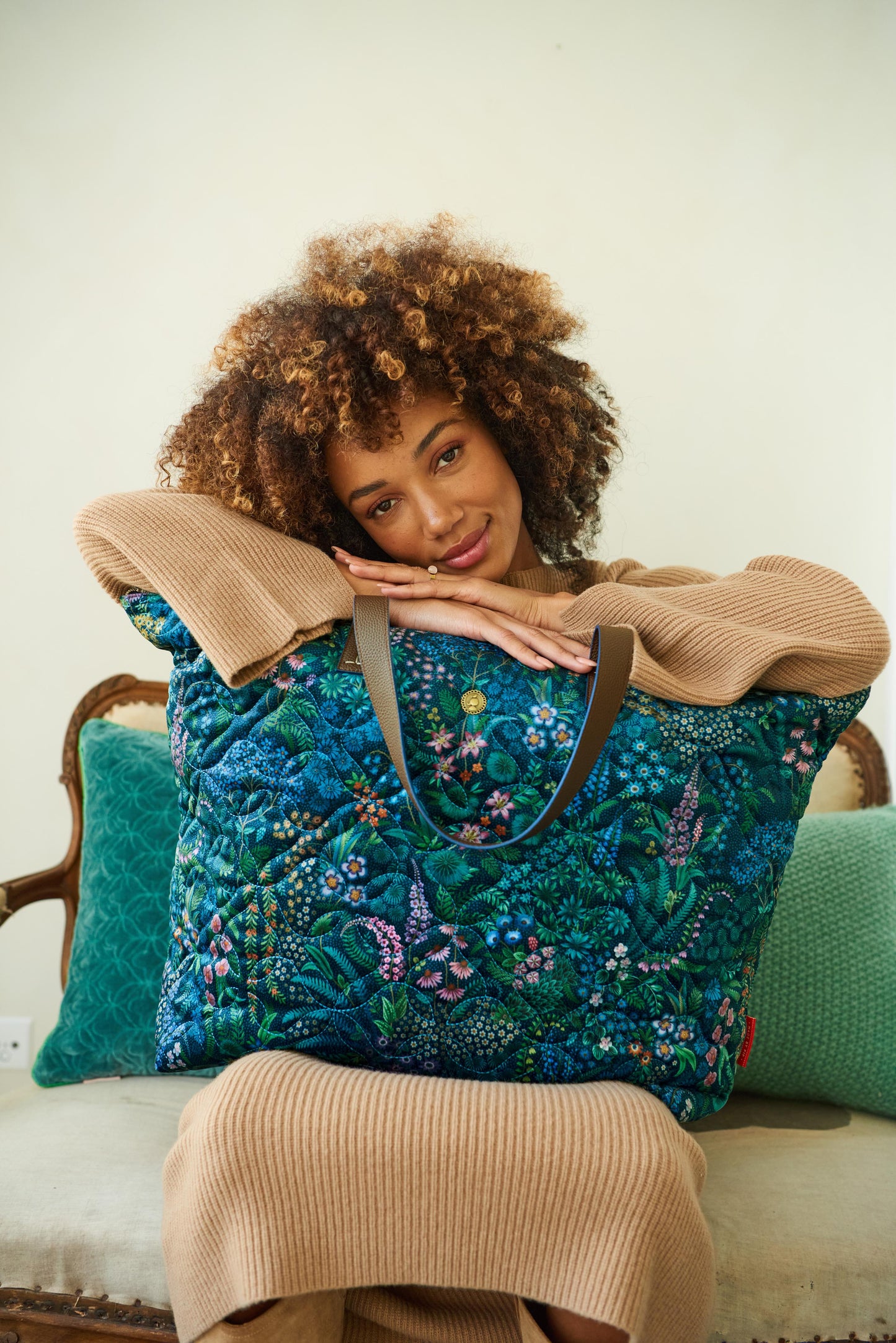 Tilda Tote Bag Querida Quilted Velvet 66x20x44cm