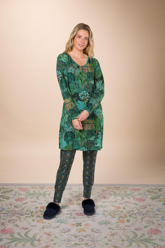 Dana Long Sleeve Nightdress Jardin de Noche