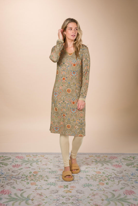 Danai Long Sleeve Nightdress Flore Pequeña
