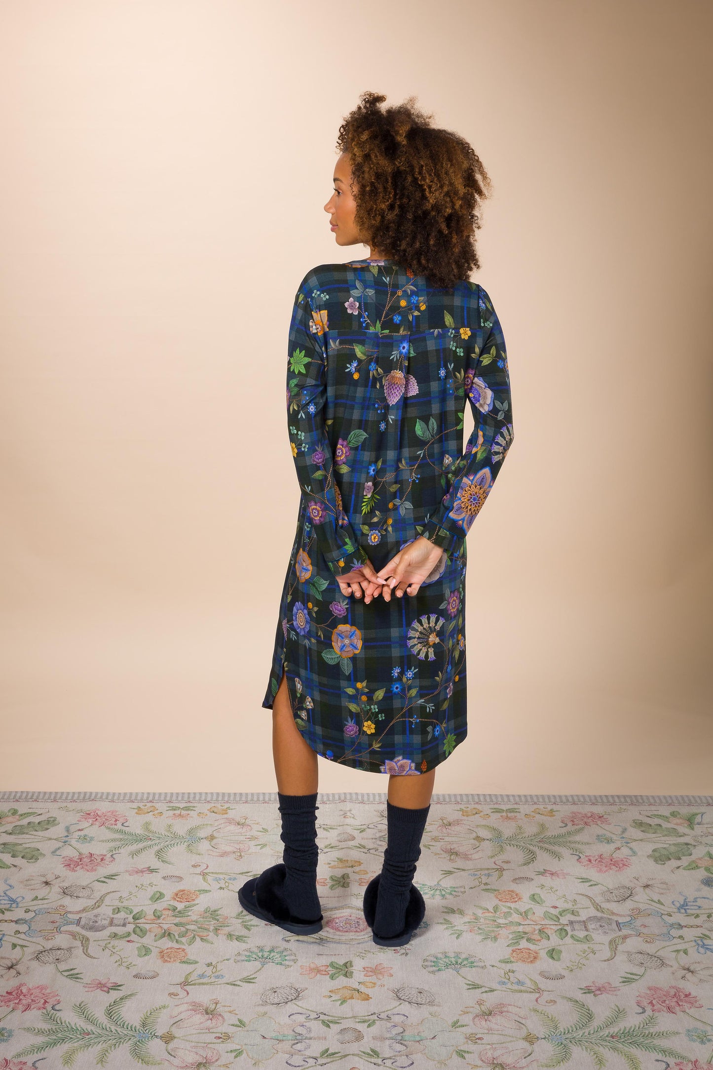 Diogo Long Sleeve Nightdress Flores Felices