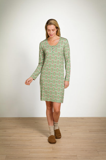 Desiree Long Sleeve Nightdress Jabalini