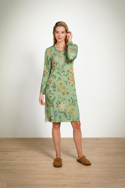 Destiny Long Sleeve Nightdress Safari Bloom