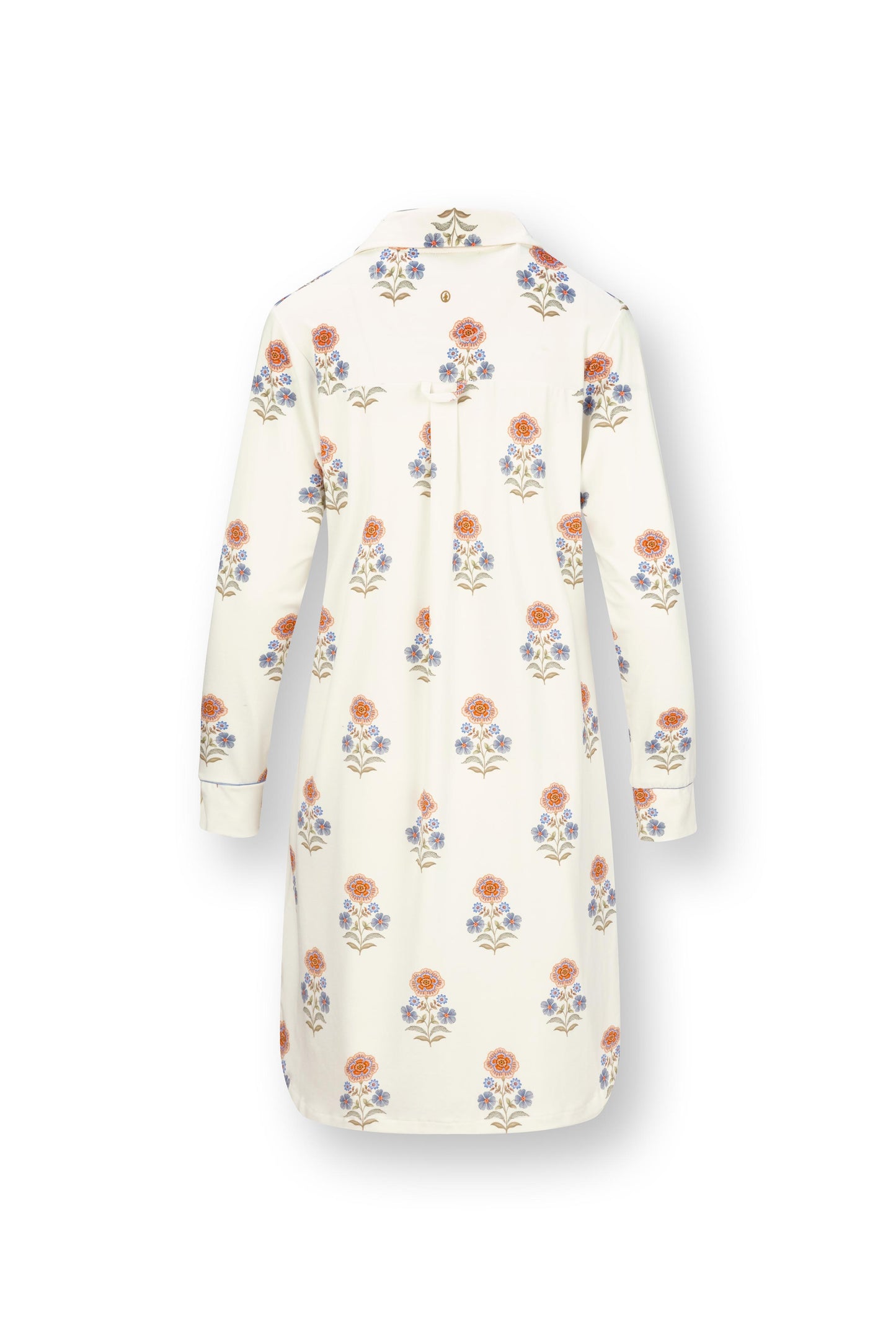 Daaltje Long Sleeve Nightdress Tanaka White