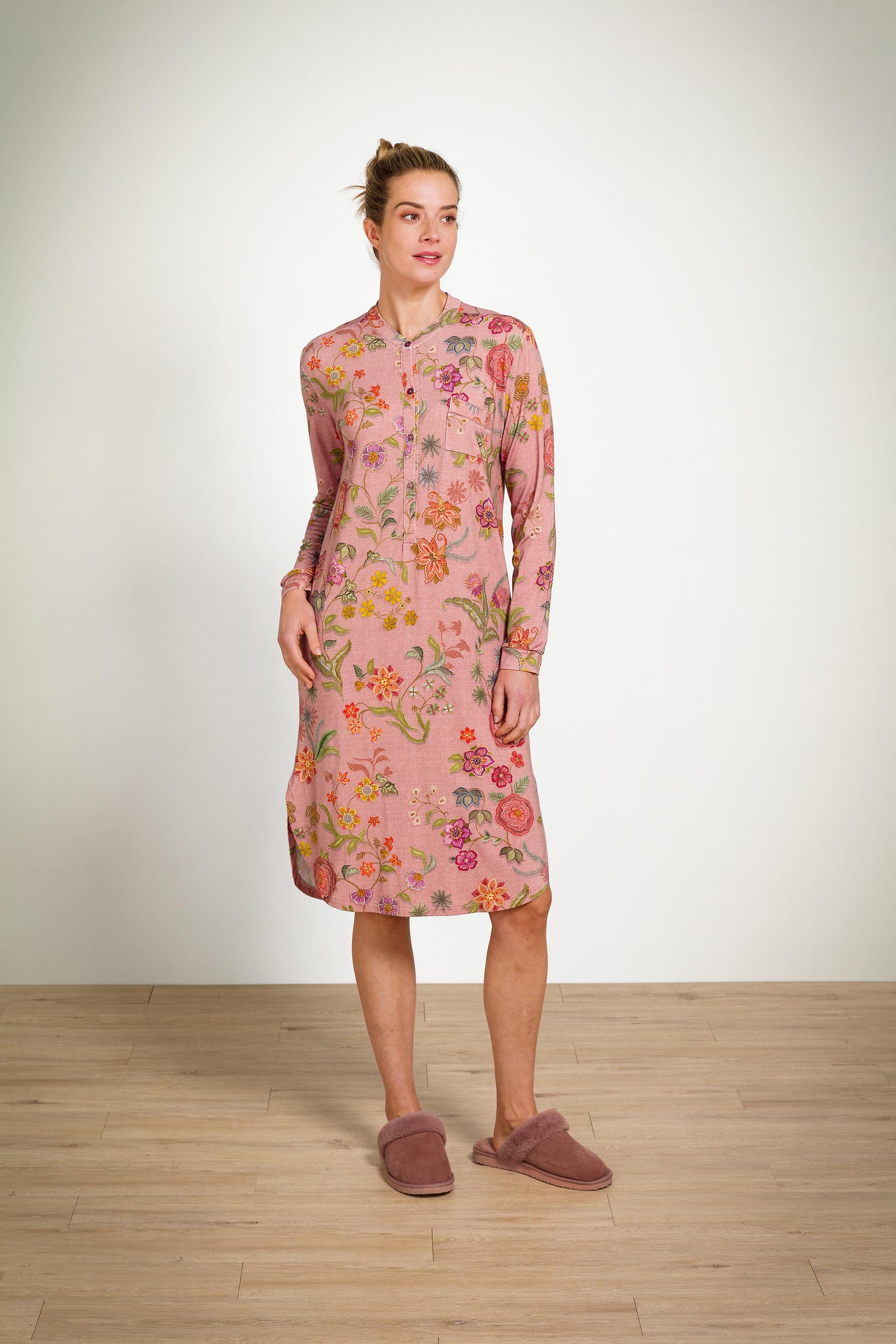 Diogo Long Sleeve Nightdress Coco Flower