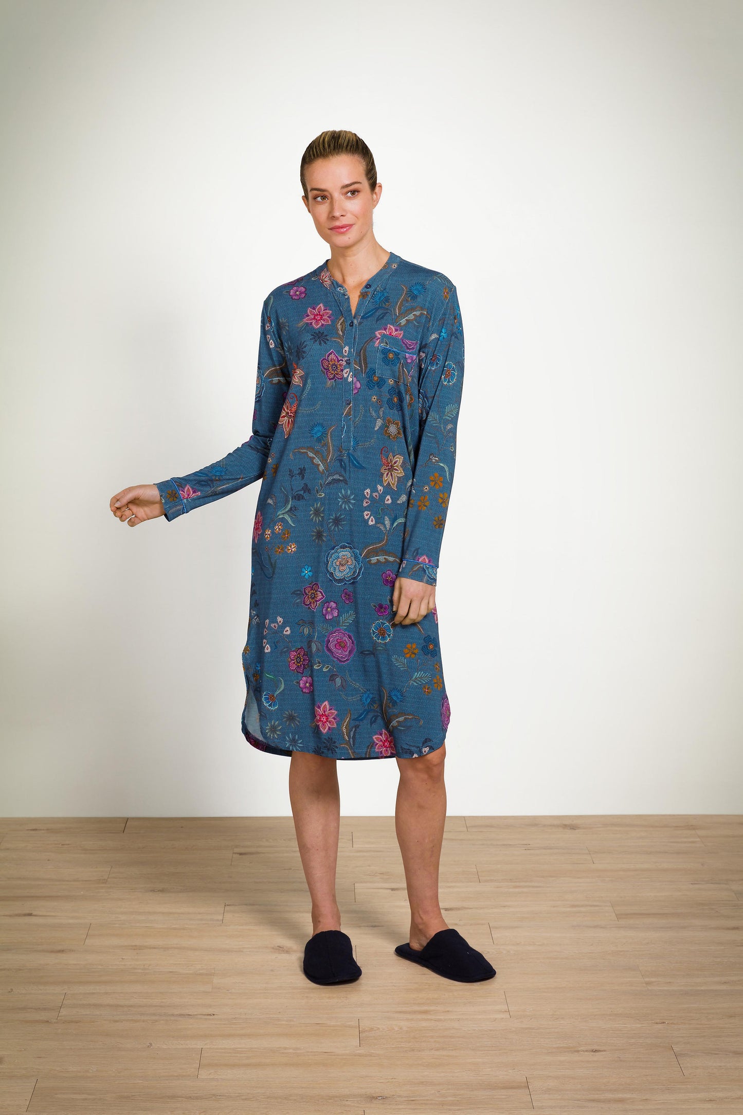 Diogo Long Sleeve Nightdress Coco Flower