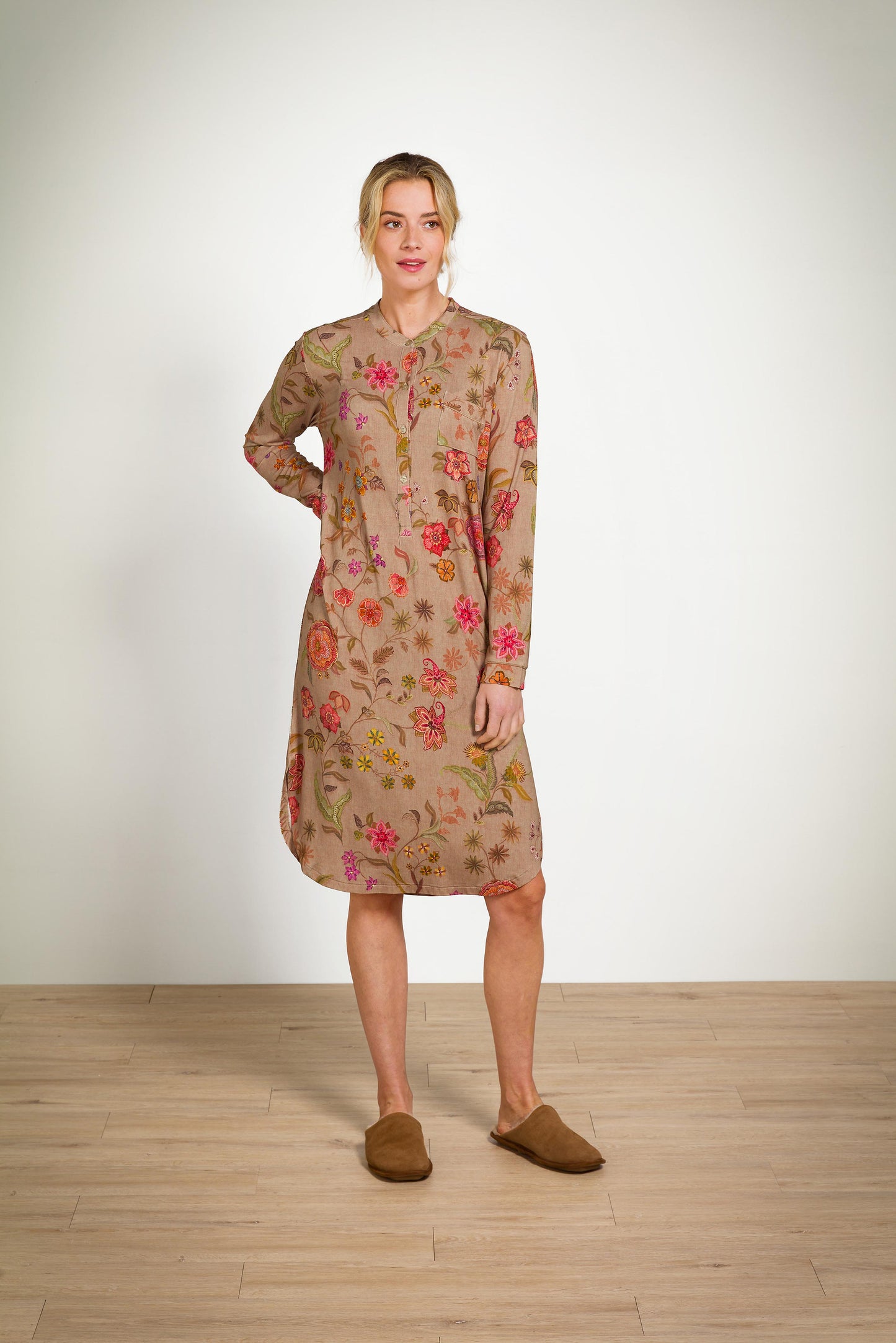 Diogo Long Sleeve Nightdress Coco Flower
