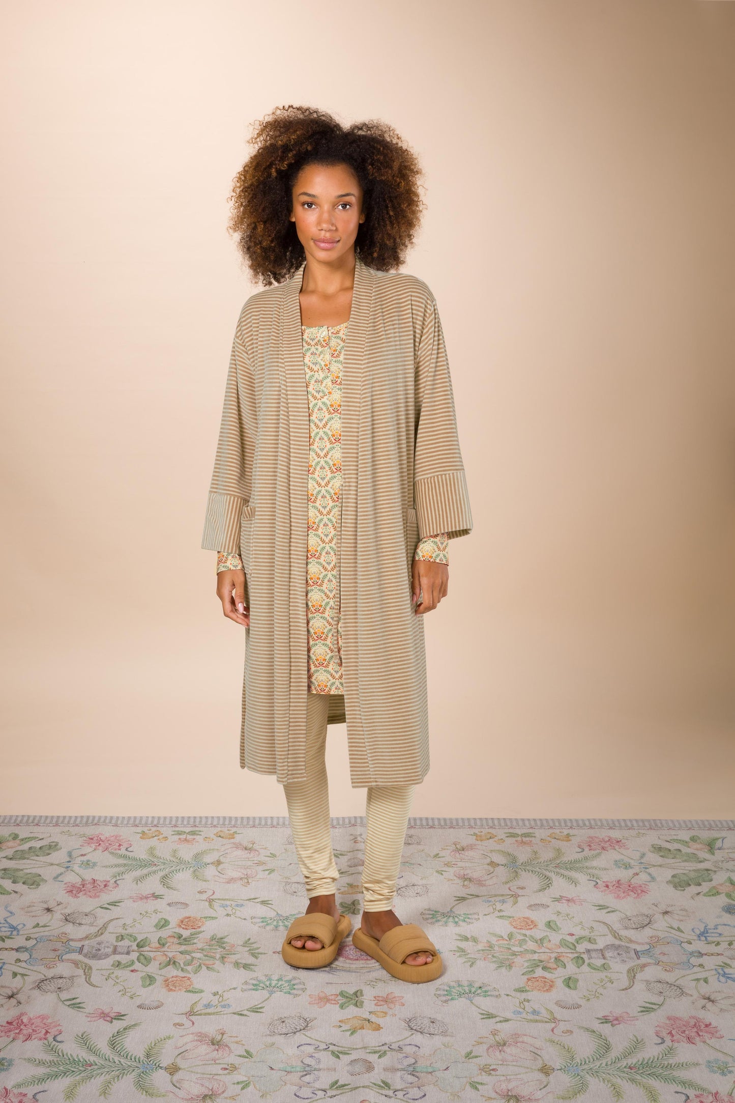 Naomi Kimono Velvet Little Sumo Stripe