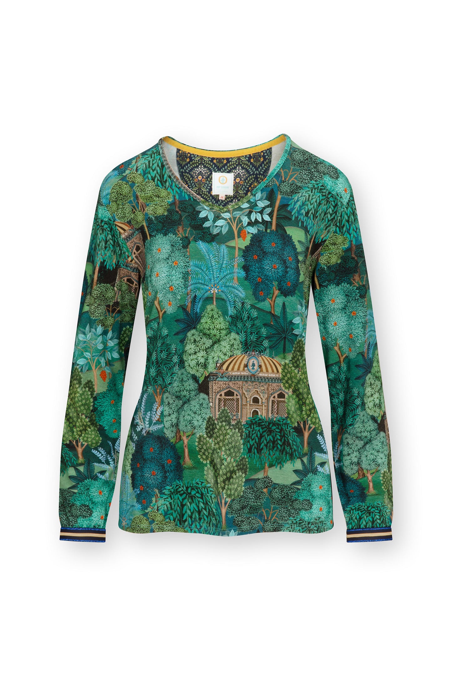 Trice Long Sleeve Top Jardin de Noche