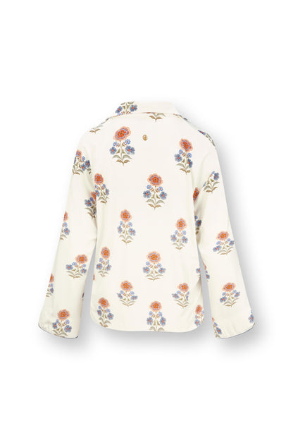 Faye Long Sleeve Top Tanaka White