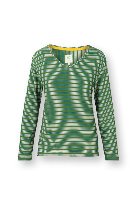 Trice Long Sleeve Top Kente Stripe