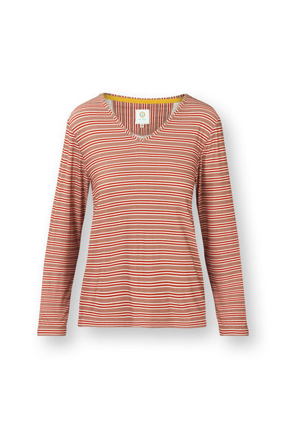 Trice Long Sleeve Top Kente Stripe