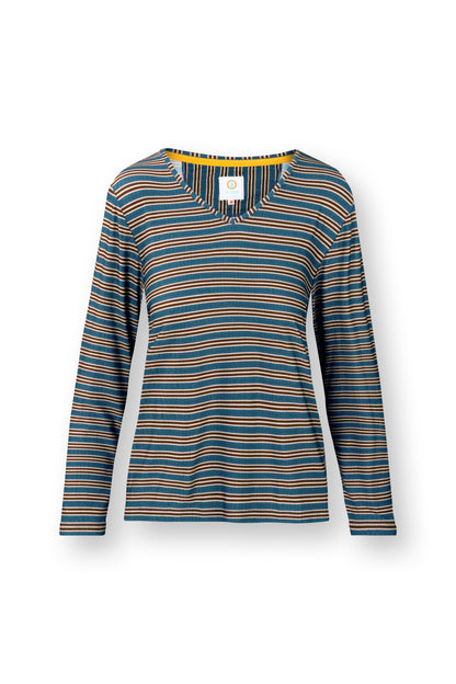 Trice Long Sleeve Top Kente Stripe