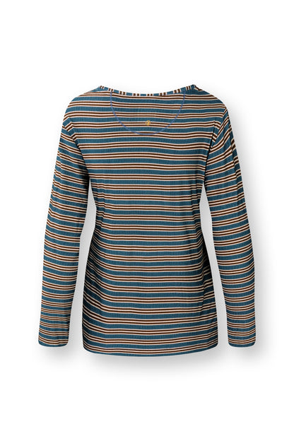Trice Long Sleeve Top Kente Stripe