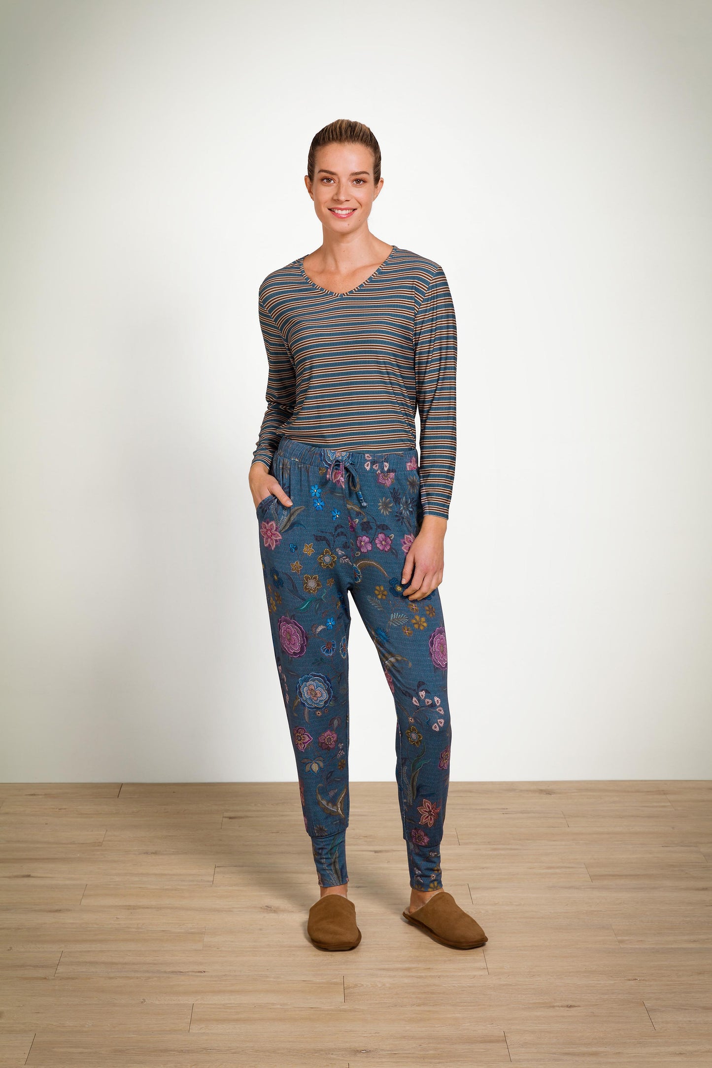 Trice Long Sleeve Top Kente Stripe