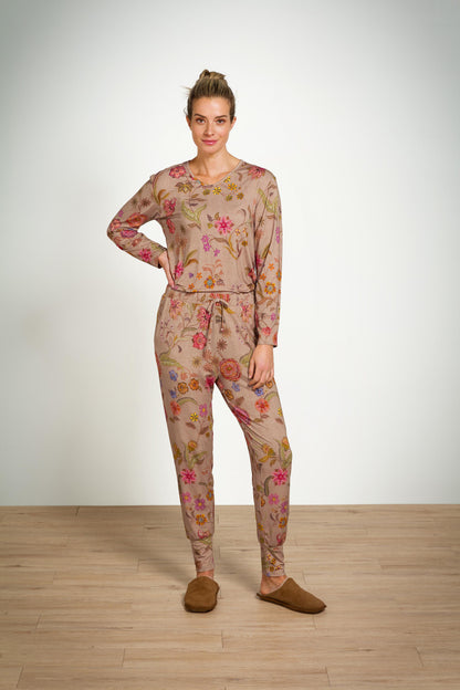 Trice Long Sleeve Top Coco Flower