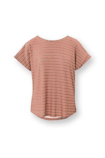 Tatum Short Sleeve Top Kente Stripe