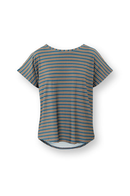 Tatum Short Sleeve Top Kente Stripe