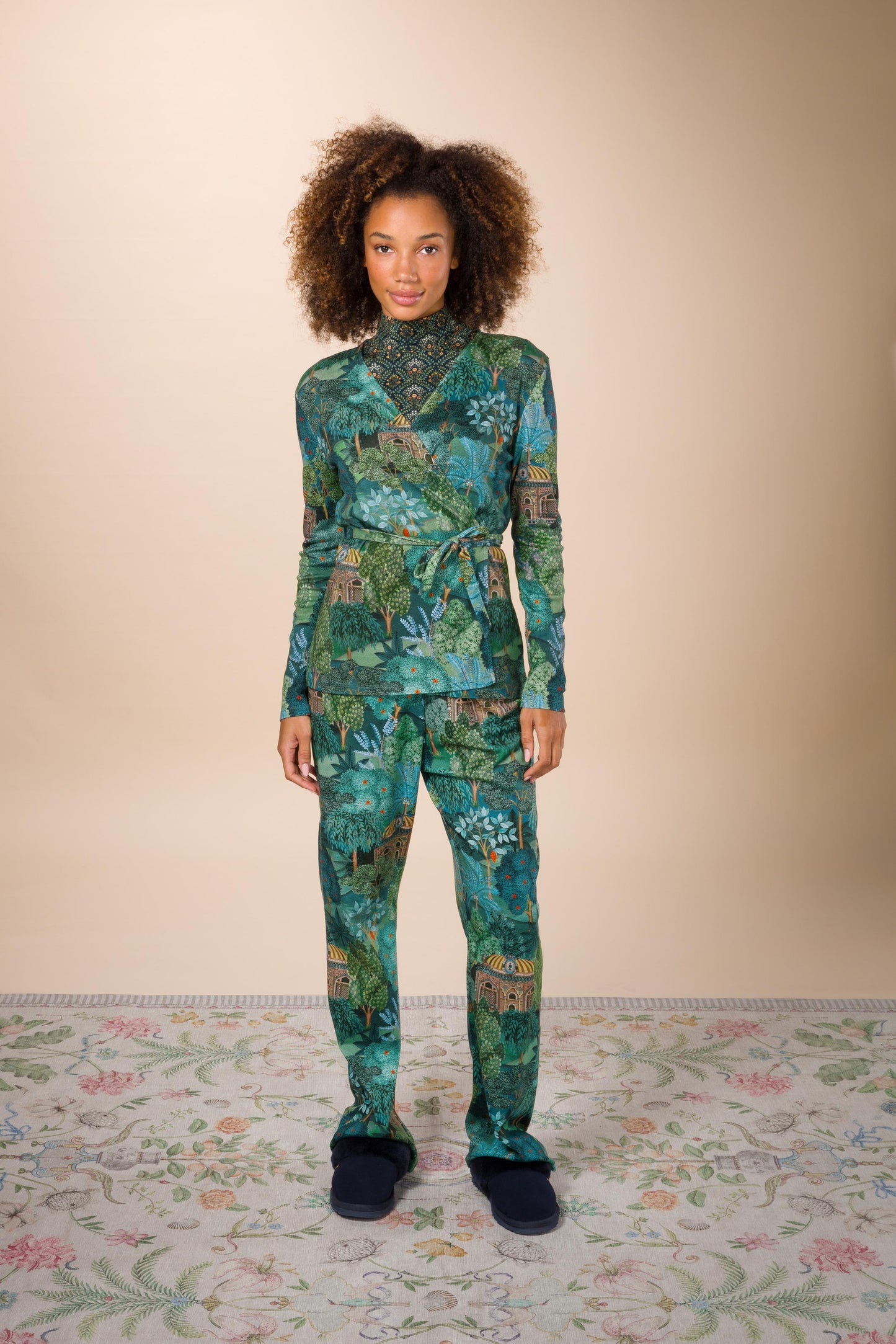 Teagan Vest Long Sleeve Jardin de Noche